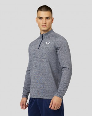 Castore Adapt Long Sleeve Standard Quarter Zip Top Laivastonsininen | BMSUR4130