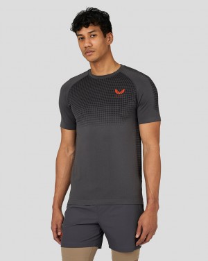 Castore Flow Seamless Training T-Shirt Gunmetal | ETFUV9761