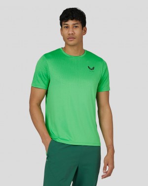 Castore Flow Short Sleeve Knit T-Shirt Lime | HTWSA6842