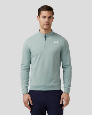 Castore Golf Club Classic Quarter Zip Top Sininen | TFMYA2351