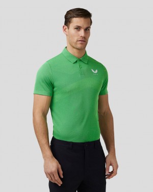 Castore Golf Engineered Knit Polo Vihreä | YJLBV1073