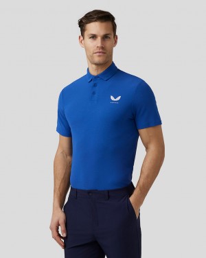 Castore Golf Essential Polo Kuninkaallinen Sininen Sininen | ERWQA5923