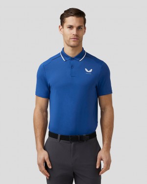 Castore Golf Tech Polo Kuninkaallinen Sininen Sininen | XMRYE2543