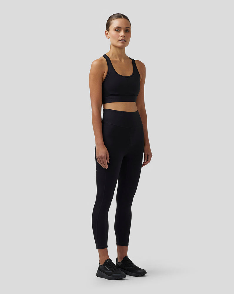 Castore Active Lightweight 7/8 Performance Leggings Mustat | QXGZL6497