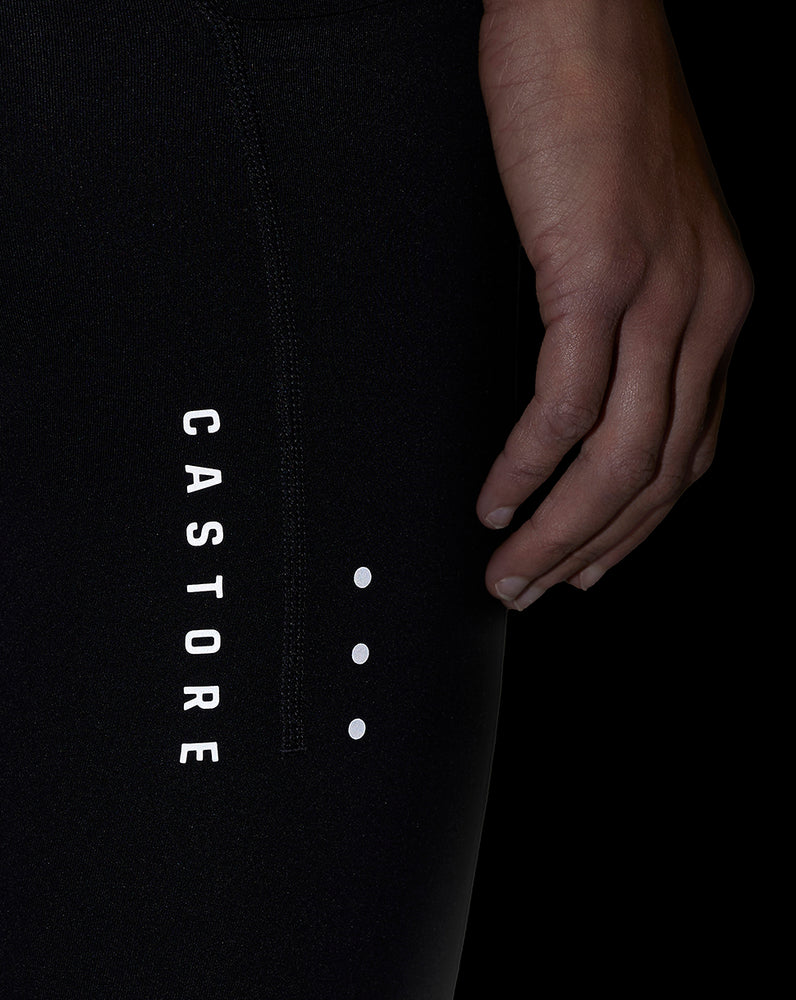 Castore Active Lightweight 7/8 Performance Leggings Mustat | QXGZL6497