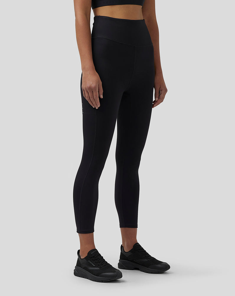 Castore Active Lightweight 7/8 Performance Leggings Mustat | QXGZL6497