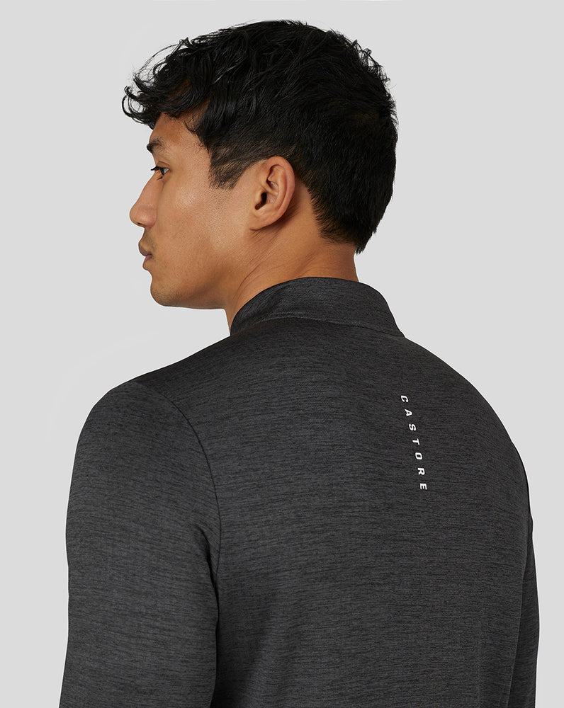 Castore Active Long Sleeve Marl Quarter Zip Gunmetal | ALBKJ3406