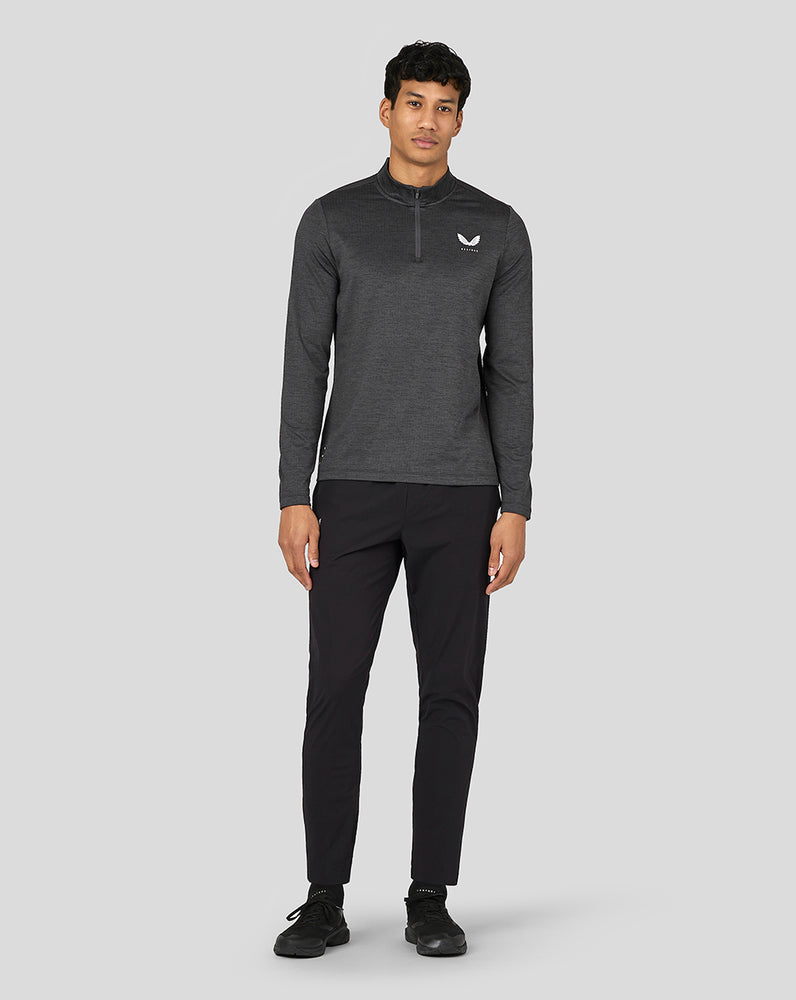 Castore Active Long Sleeve Marl Quarter Zip Gunmetal | ALBKJ3406