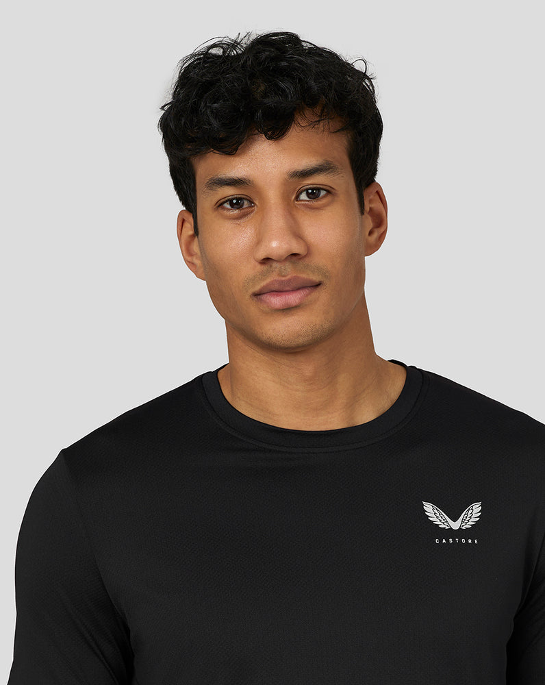 Castore Active Short Sleeve Performance T-Shirt Mustat | PLGCM0614