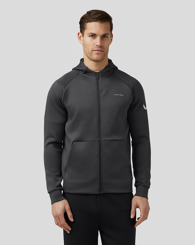 Castore Aeroscuba Zip-Through Hoodie Gunmetal | YDGWK3240