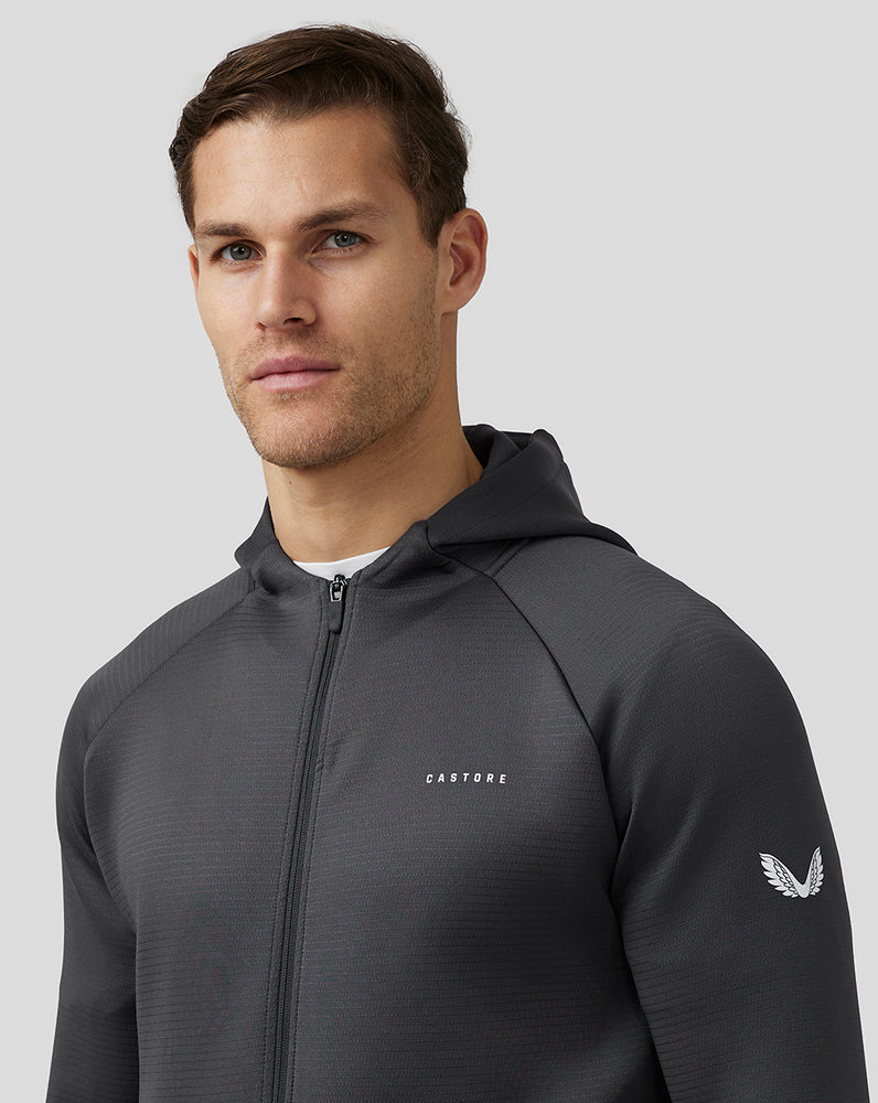 Castore Aeroscuba Zip-Through Hoodie Gunmetal | ZFVYG3640