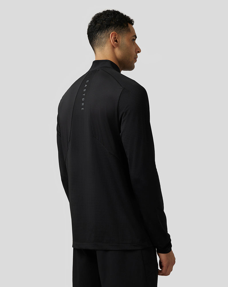 Castore Apex Aeromesh Quarter Zip Mustat | JFPQA4036