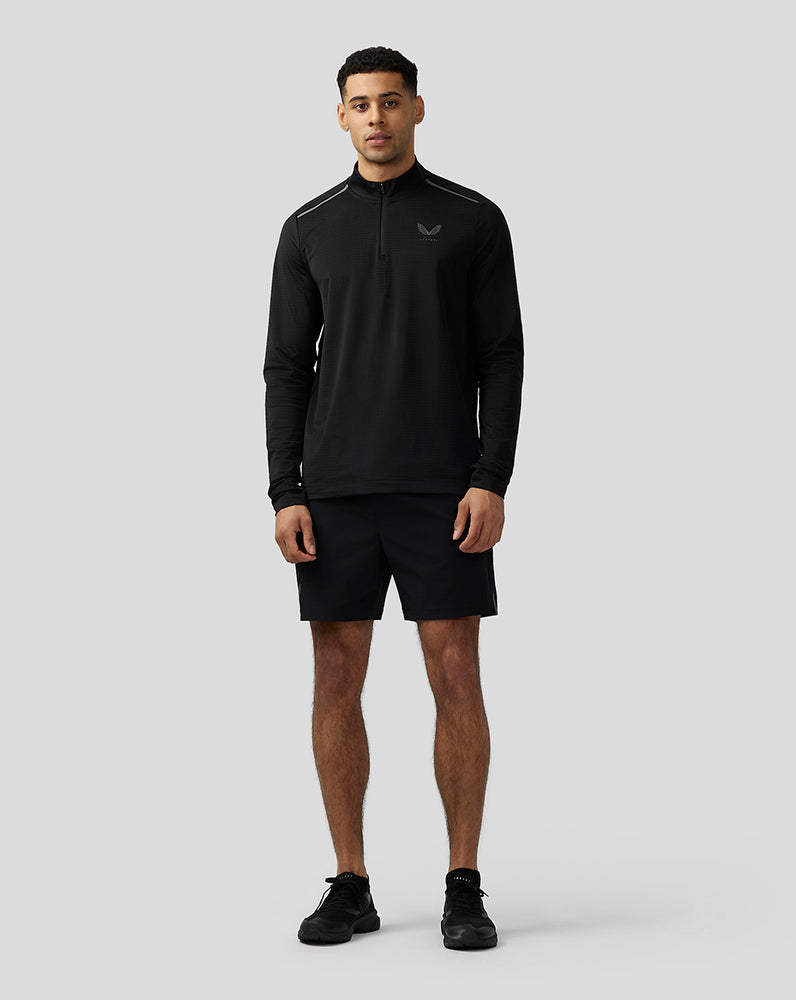 Castore Apex Aeromesh Quarter Zip Mustat | JFPQA4036