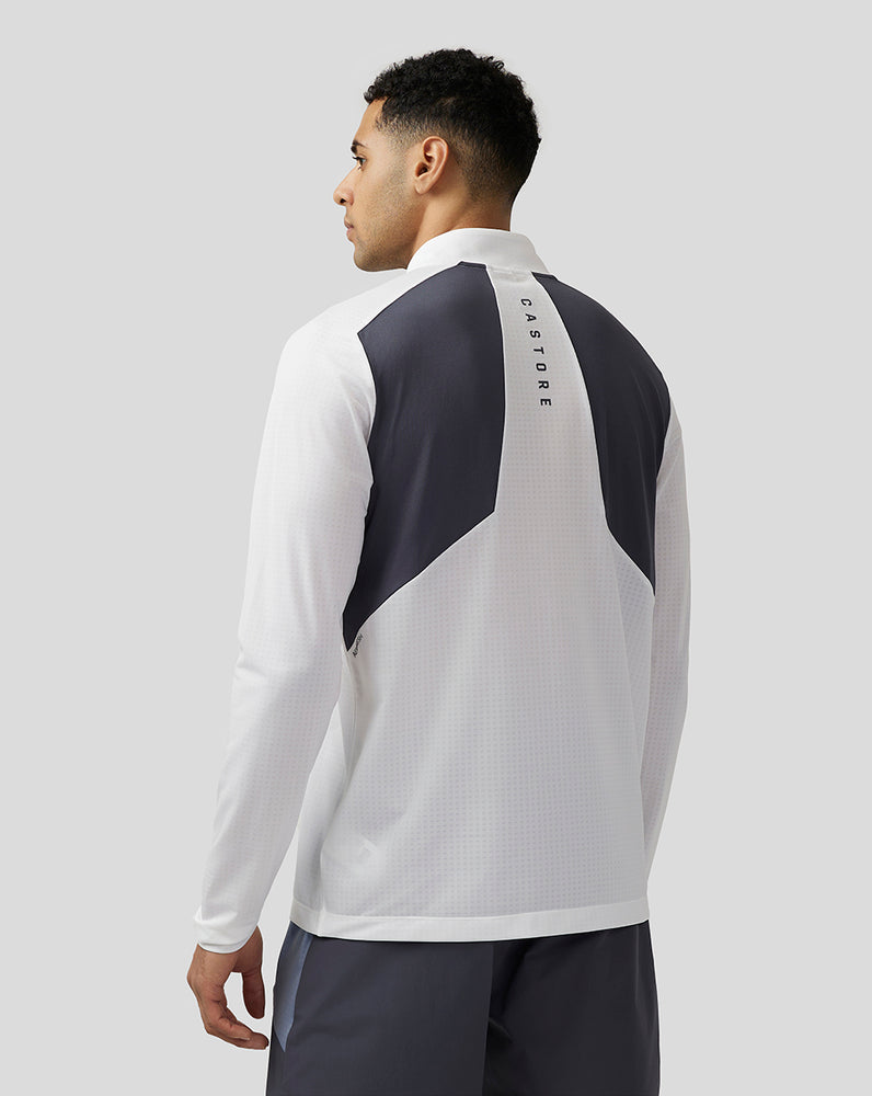 Castore Apex Aeromesh Quarter Zip Valkoinen | VKJDO3498