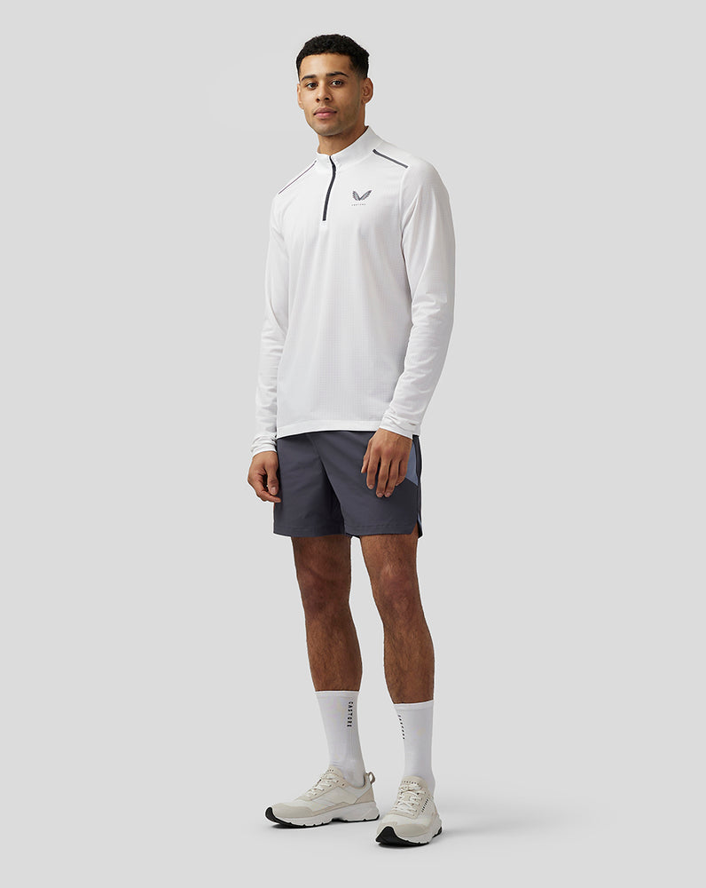 Castore Apex Aeromesh Quarter Zip Valkoinen | VKJDO3498