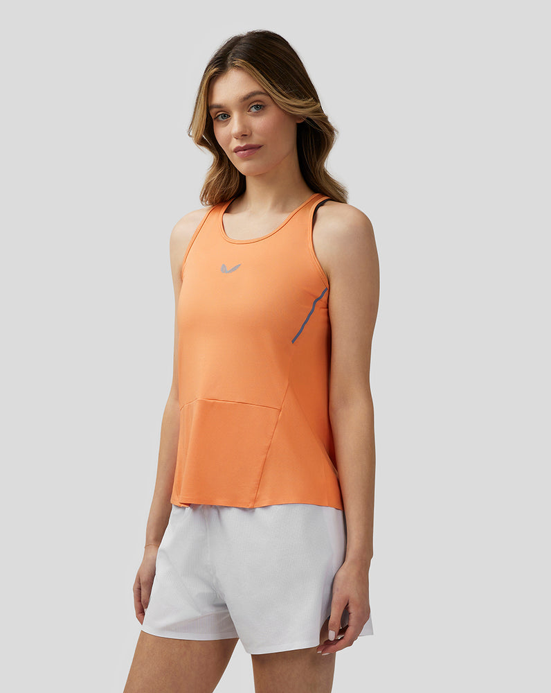 Castore Apex Lightweight Panelled Tank Top Oranssi | RBJLW8301