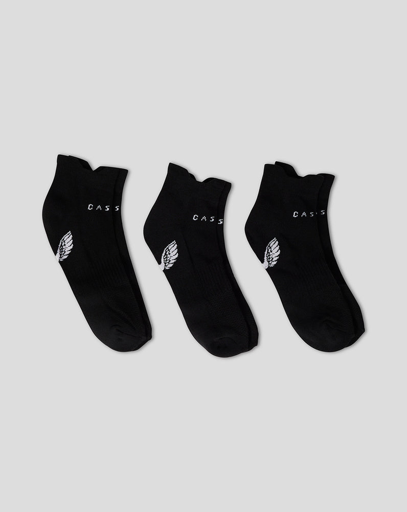 Castore Cushioned Ankle Socks 3 Pack Mustat | WIROA0648