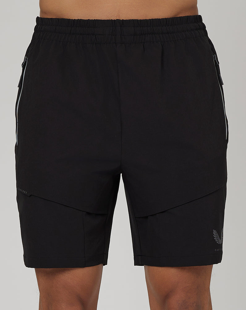 Castore Flex Woven Cargo Shorts Mustat | RBJEW8296