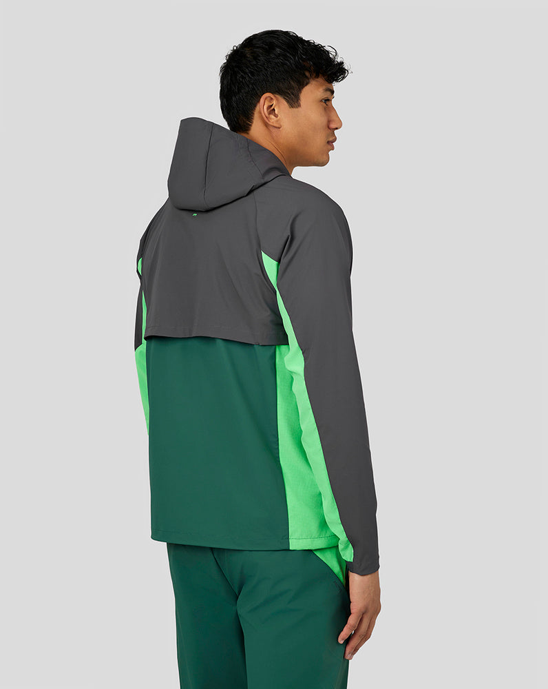 Castore Flex Woven Jacket Pine Grey/Green | BCETS5604