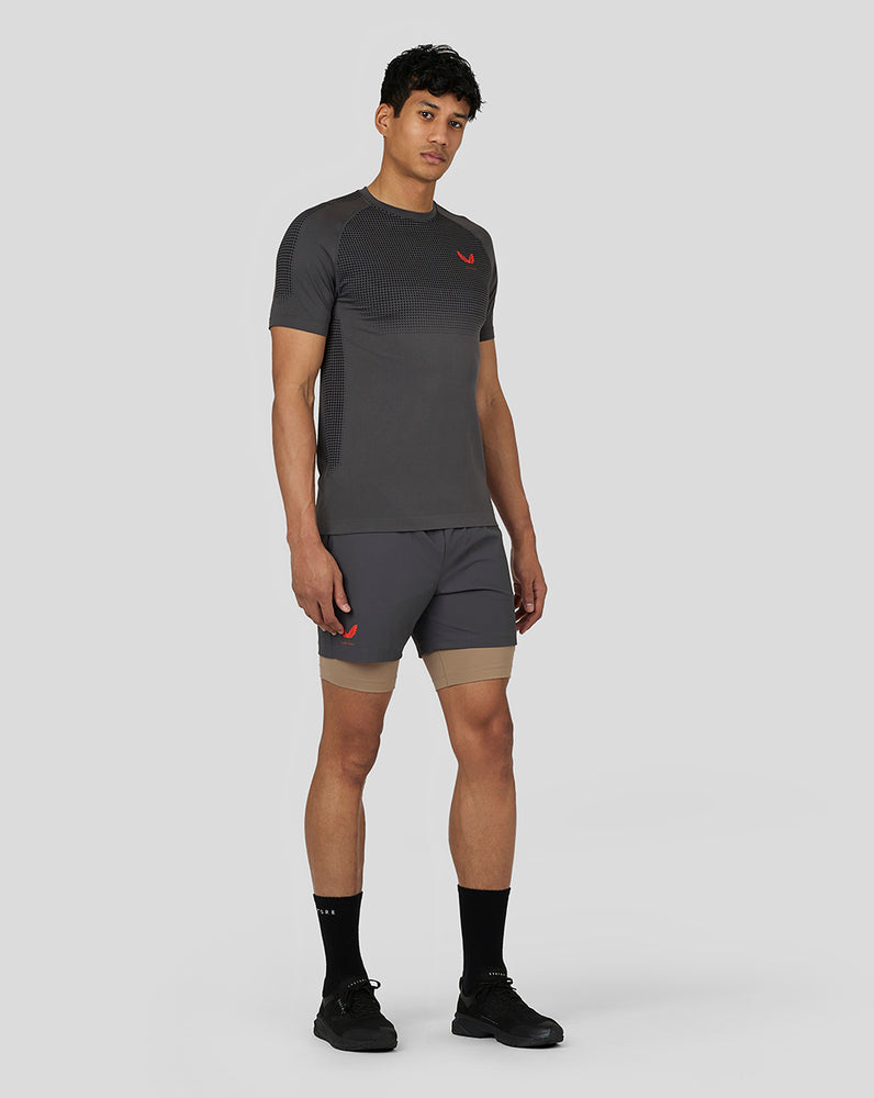 Castore Flow 2-in-1 Shorts Gunmetal | FWMXZ1672