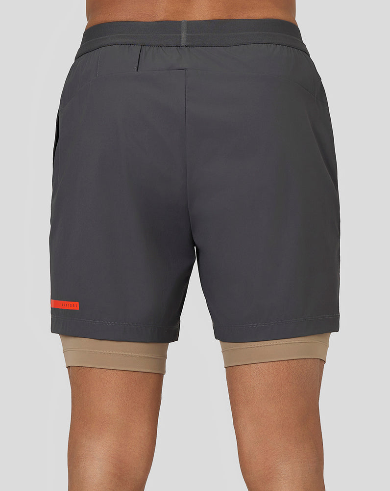 Castore Flow 2-in-1 Shorts Gunmetal | FWMXZ1672