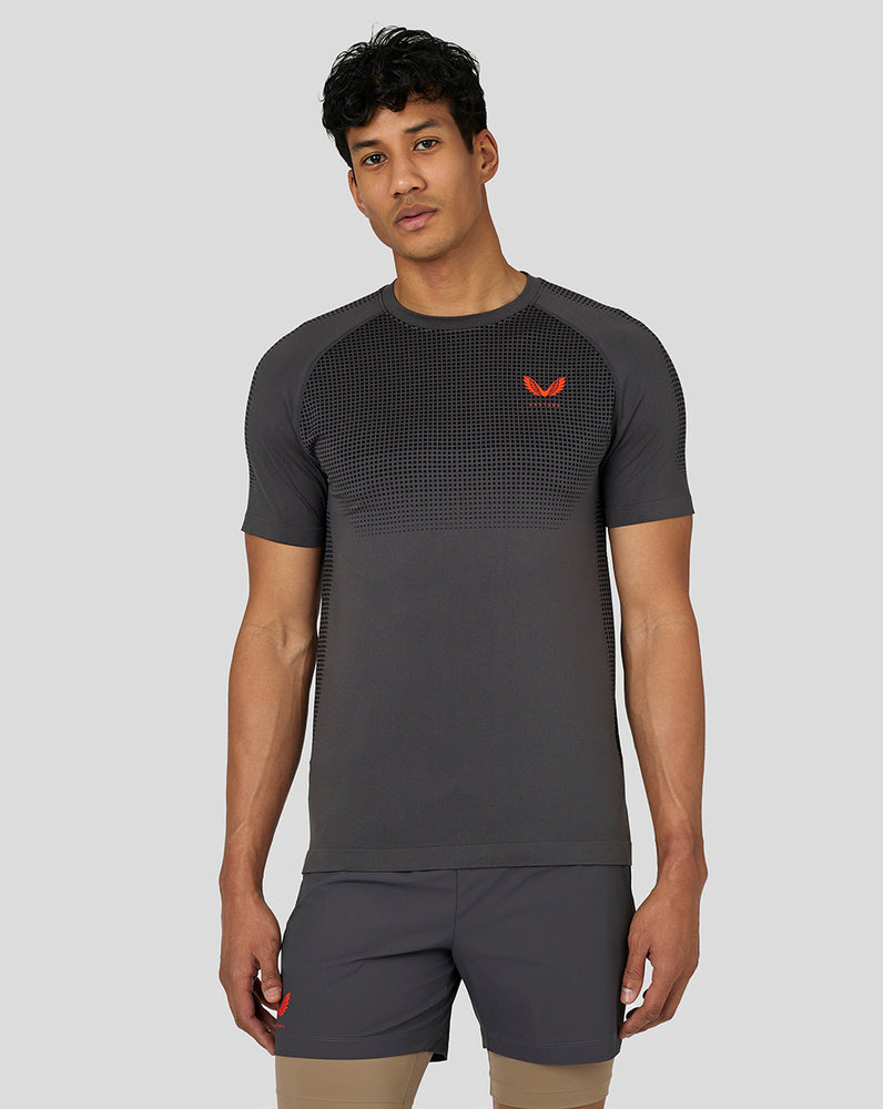 Castore Flow Seamless Training T-Shirt Gunmetal | ETFUV9761