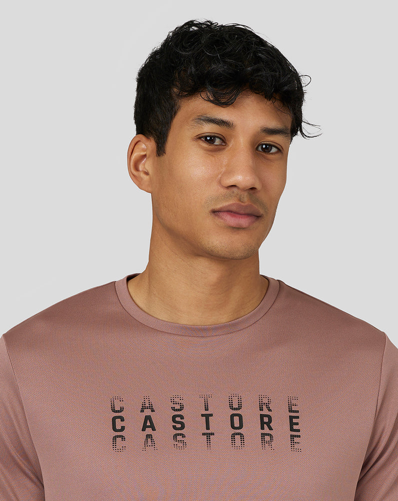 Castore Flow Short Sleeve Graphic T-Shirt Peach Clay | TASNM5964