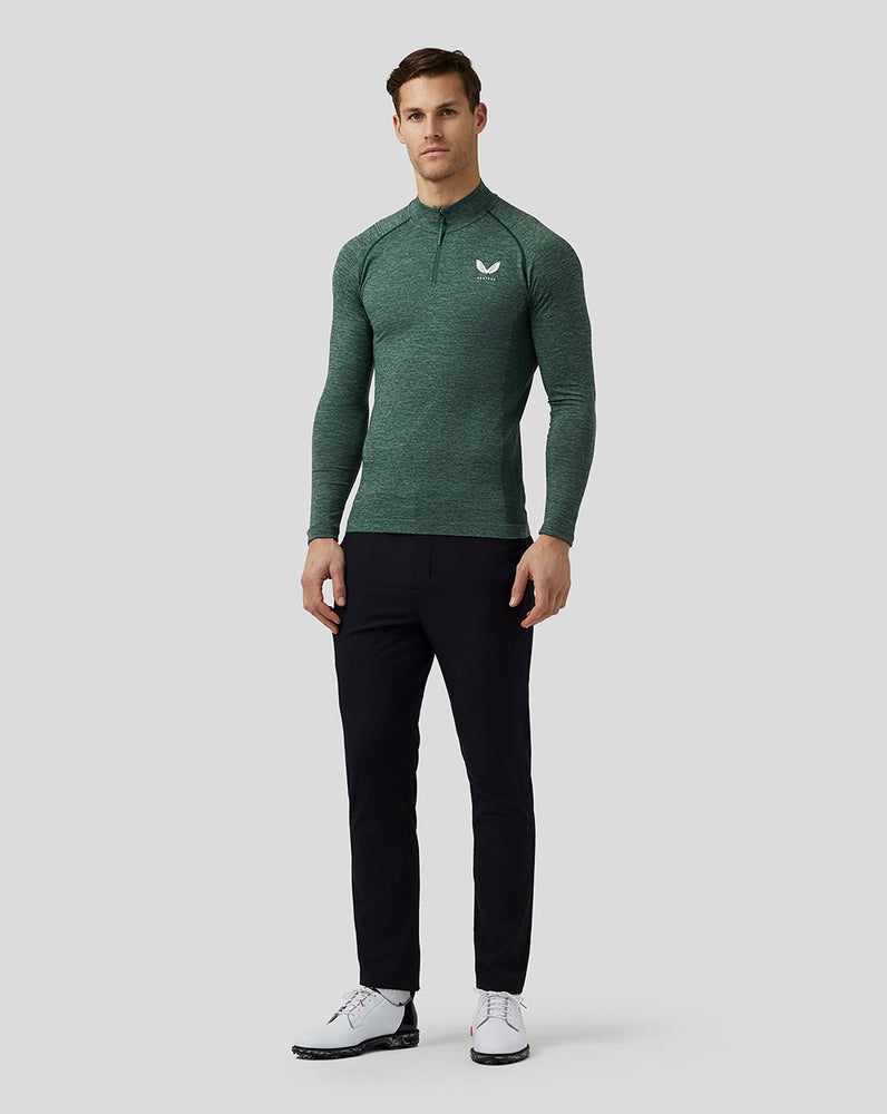 Castore Golf Body Mapped Seamless Quarter Zip Top Harmaat | ETMLH3910