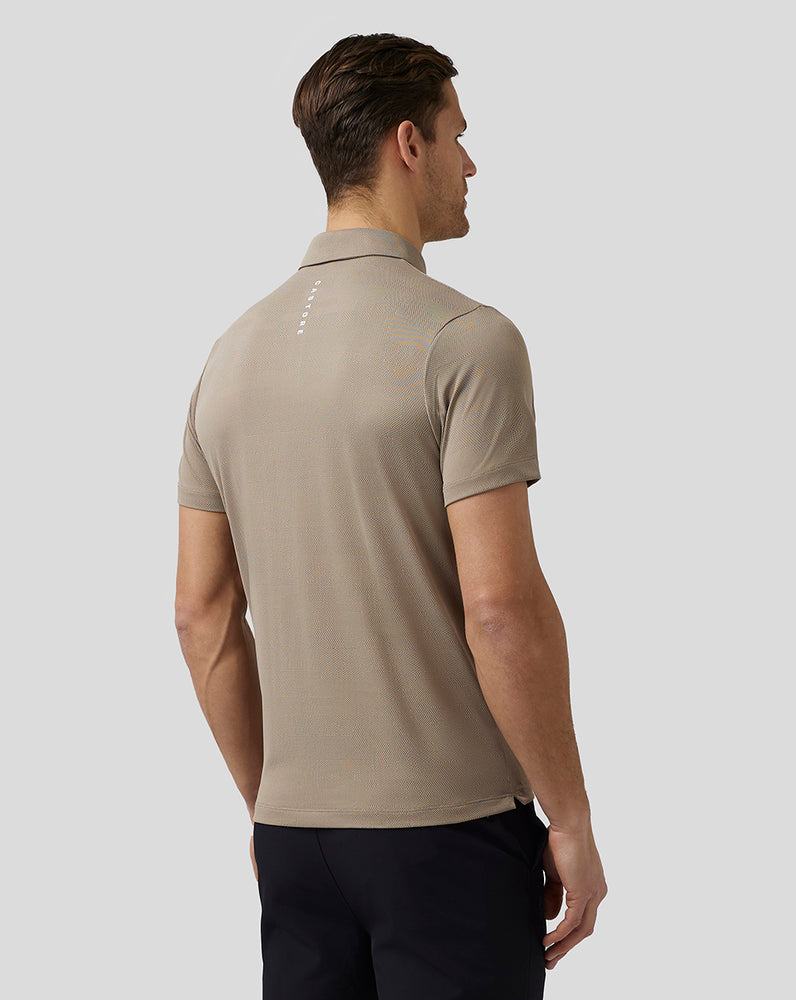 Castore Golf Engineered Knit Polo Clay | QYAGL9682