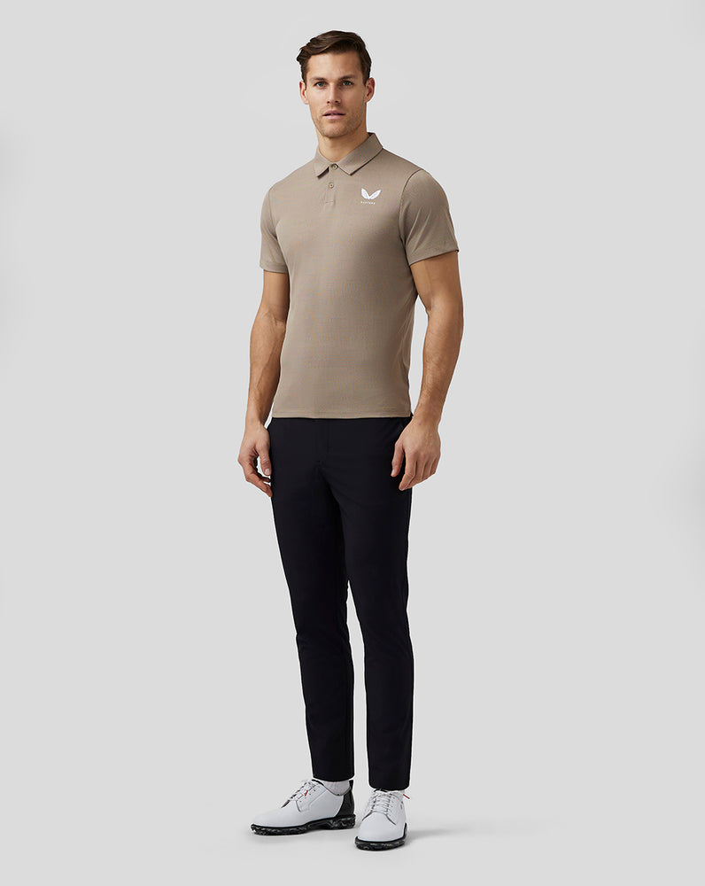 Castore Golf Engineered Knit Polo Clay | QYAGL9682