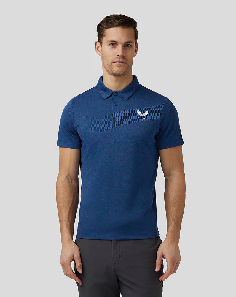 Castore Golf Engineered Knit Polo Laivastonsininen | WRLAK4190