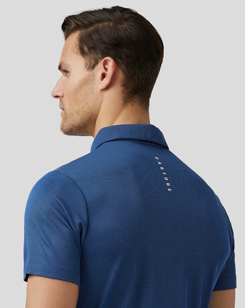 Castore Golf Engineered Knit Polo Laivastonsininen | WRLAK4190