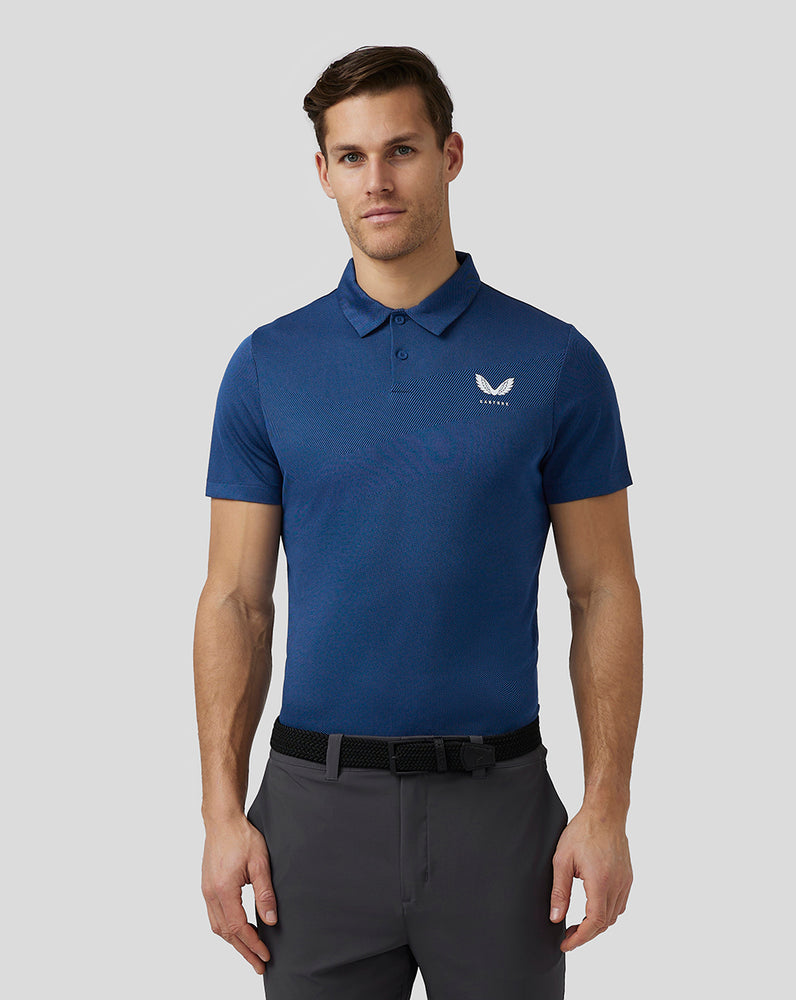 Castore Golf Engineered Knit Polo Laivastonsininen | WRLAK4190