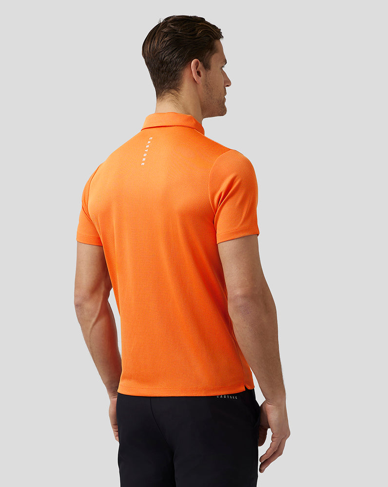 Castore Golf Engineered Knit Polo Syvä Oranssi | UVRFT5436