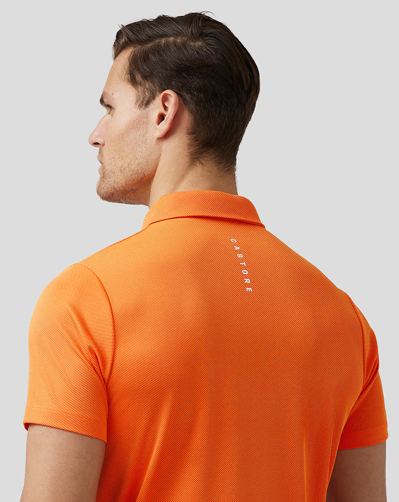 Castore Golf Engineered Knit Polo Syvä Oranssi | UVRFT5436