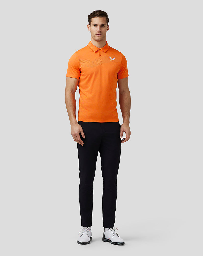 Castore Golf Engineered Knit Polo Syvä Oranssi | MPXBA2786