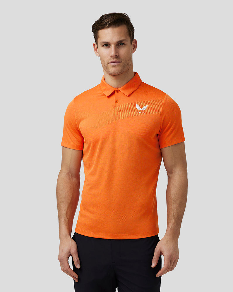 Castore Golf Engineered Knit Polo Syvä Oranssi | MPXBA2786