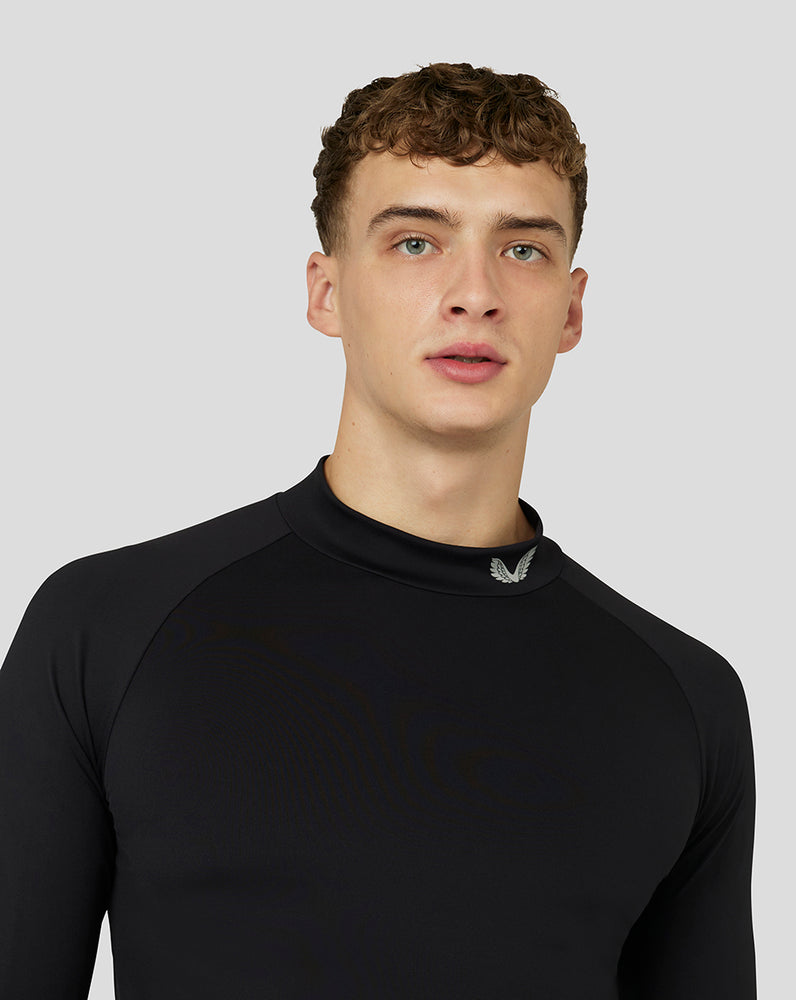 Castore Golf Long Sleeve Mock Neck Base Layer Mustat | BCDSP9487