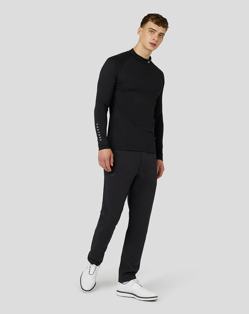 Castore Golf Long Sleeve Mock Neck Base Layer Mustat | BCDSP9487