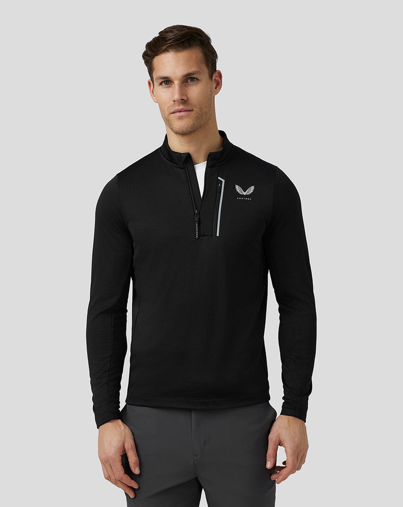 Castore Golf Pinnacle Tech Half Zip Top Mustat | PWDQB7519