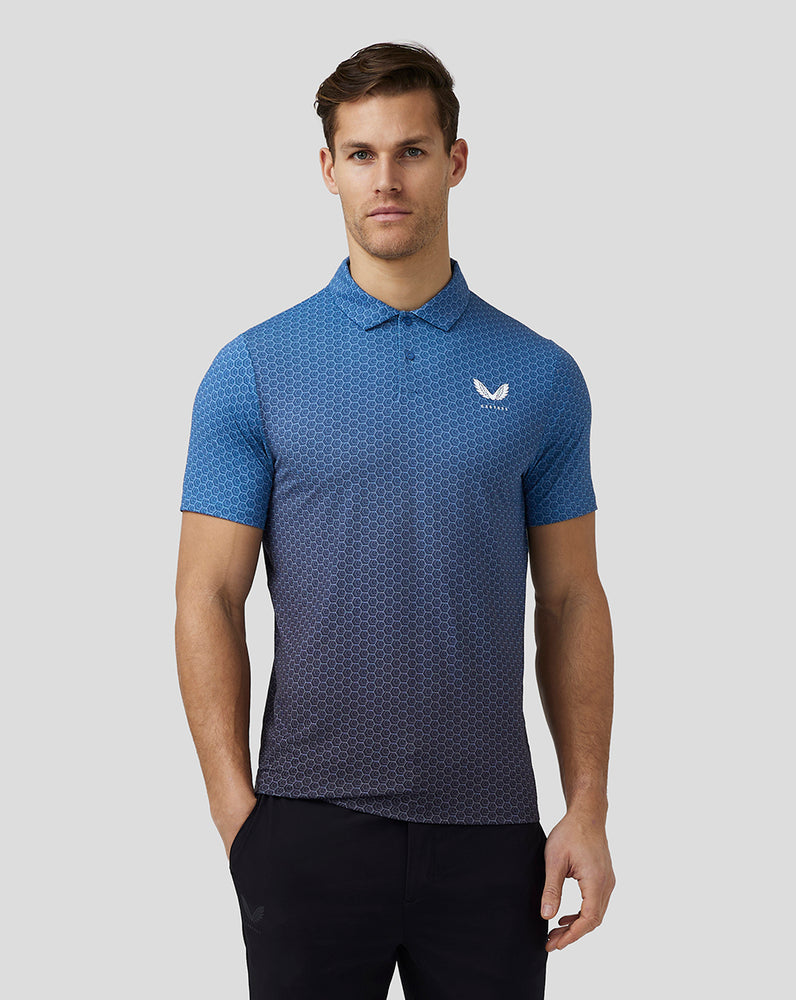 Castore Golf Print Polo Sininen | EOSLD3064