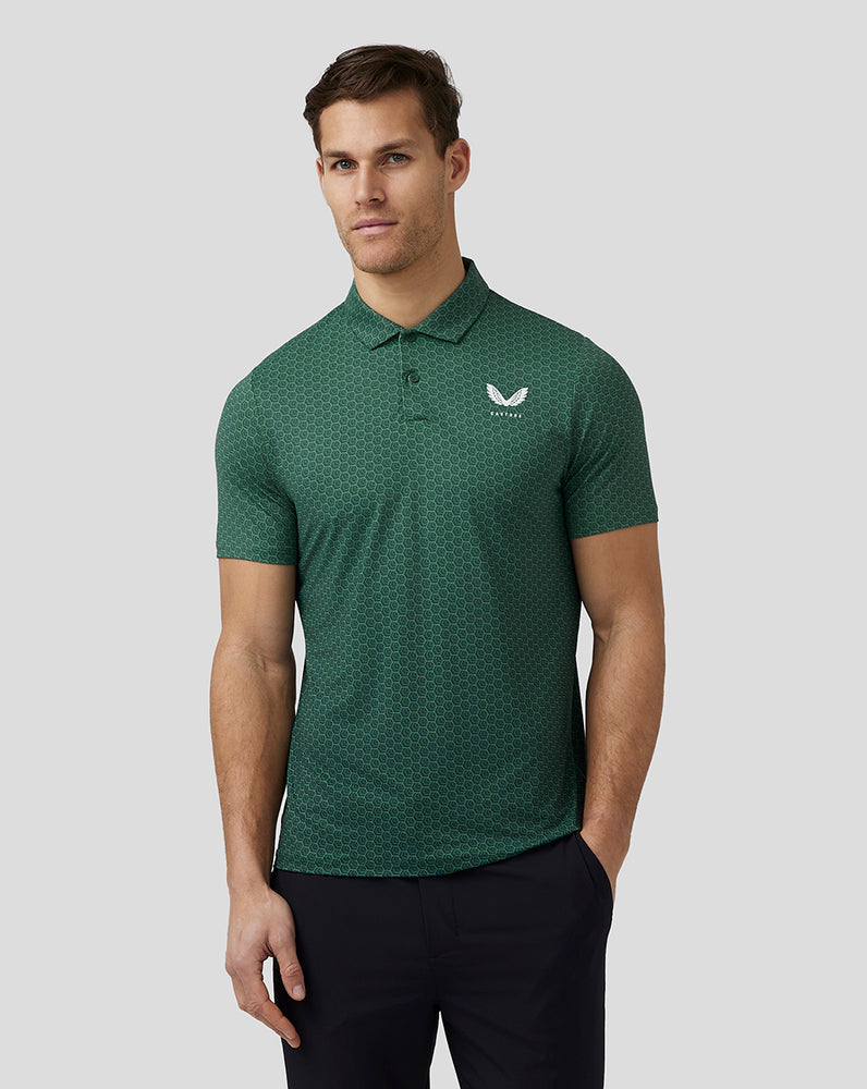 Castore Golf Printed Polo Vihreä | LRZBP6251