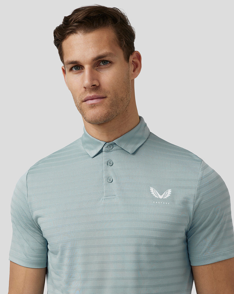 Castore Golf Textured Pique Stripe Polo Sininen | EFDQG4972