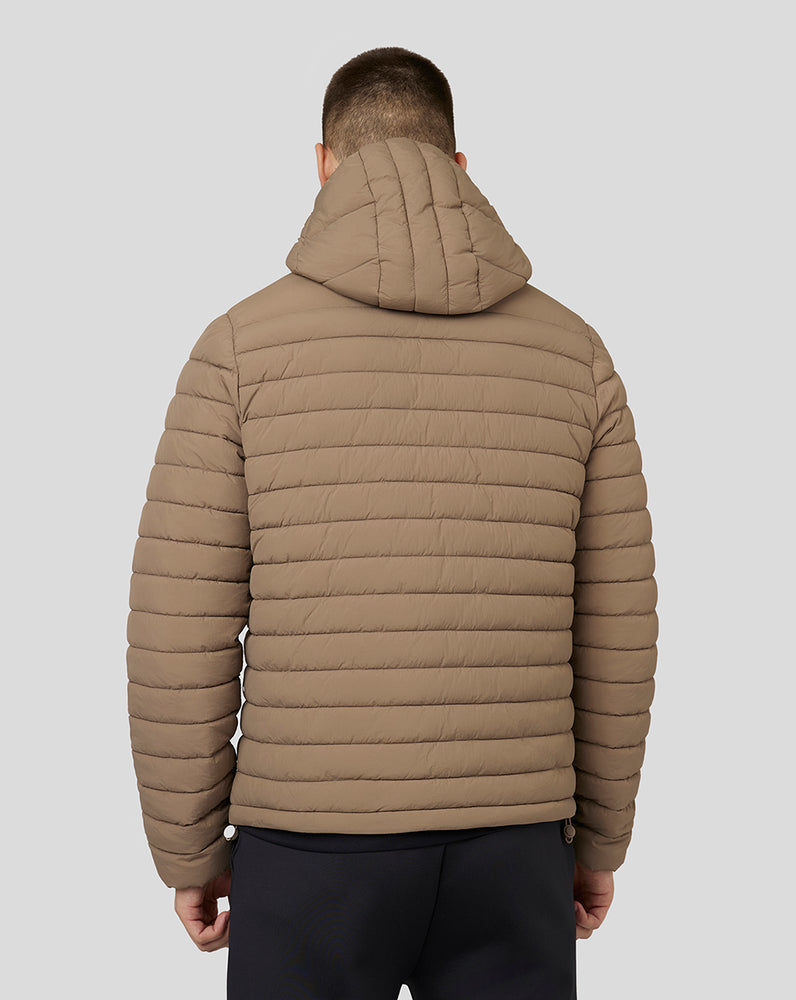 Castore Hooded Puffer Jacket Mushroom | ZHOAV1537