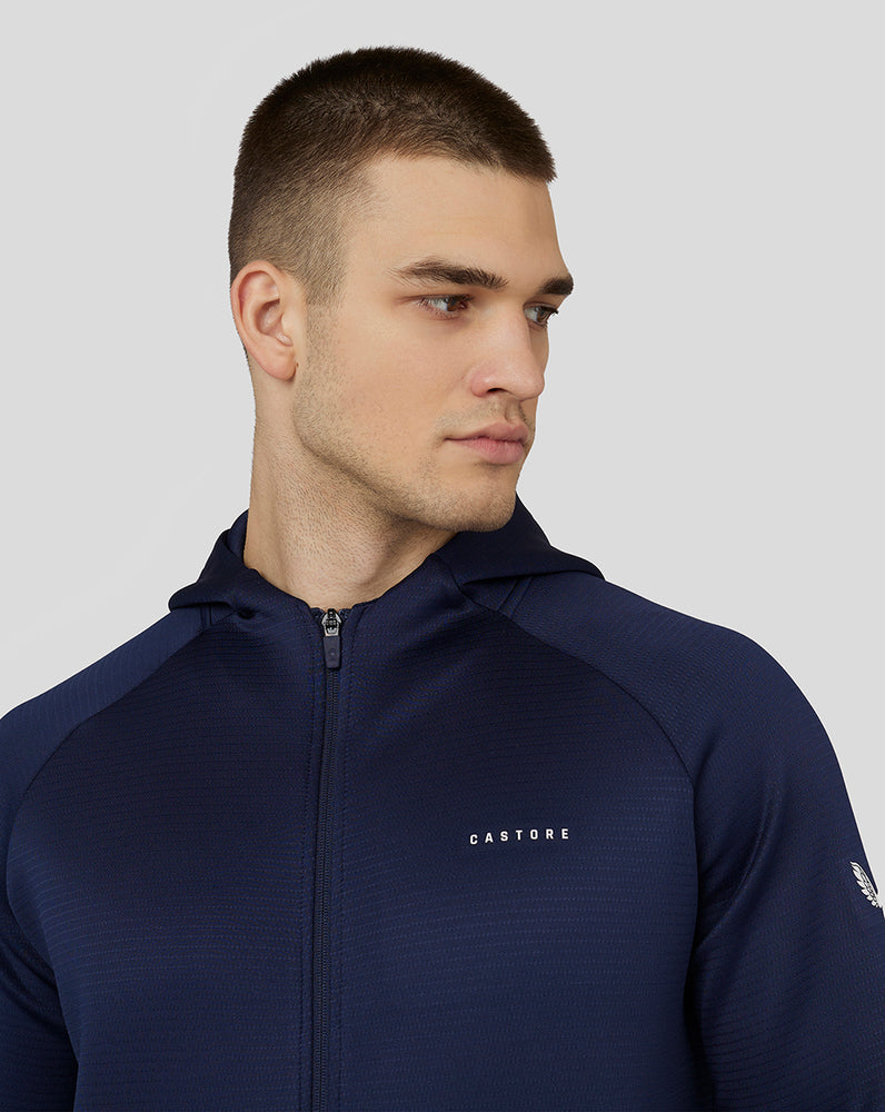 Castore Long Sleeve Aeroscuba Zip-Through Hoodie Laivastonsininen | EXIHR0267