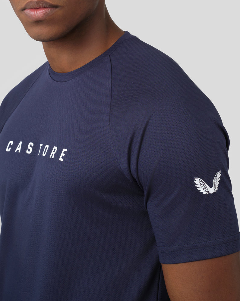 Castore Peacoat Short Sleeve Raglan T-Shirt | PZMBJ1529