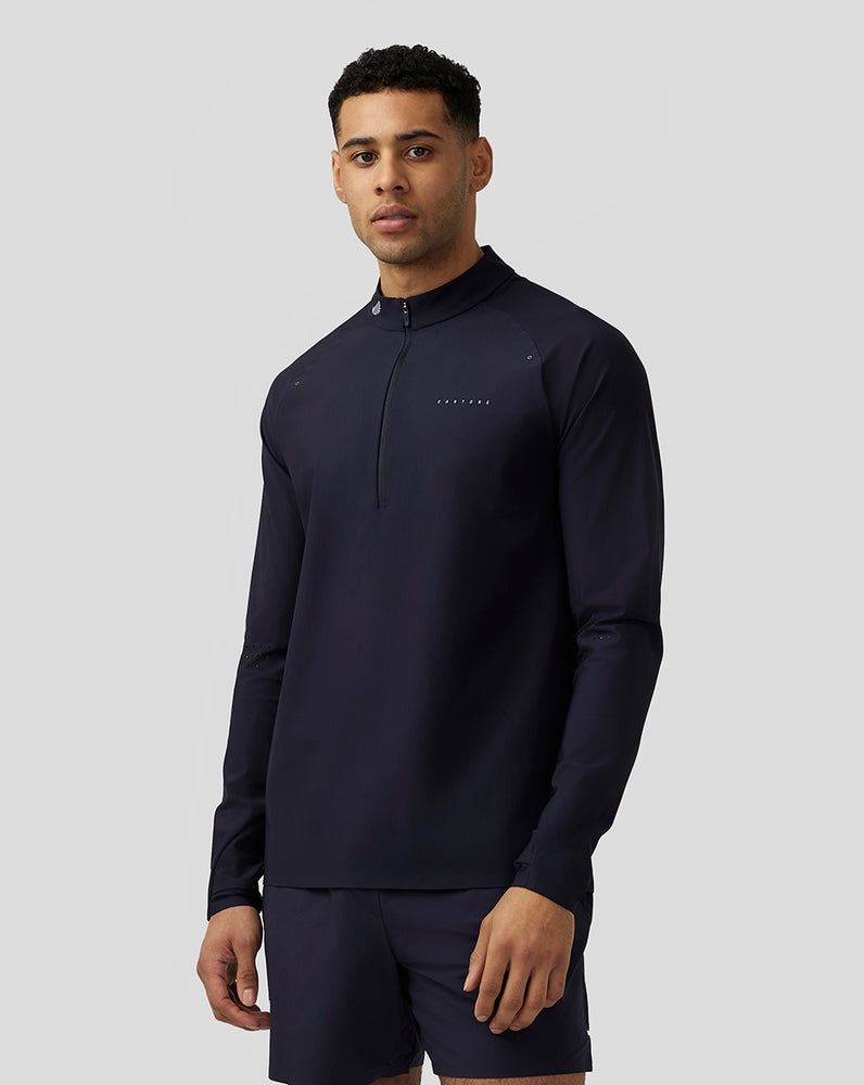 Castore Zone Ventilation Quarter Zip Laivastonsininen | XFCRM1823