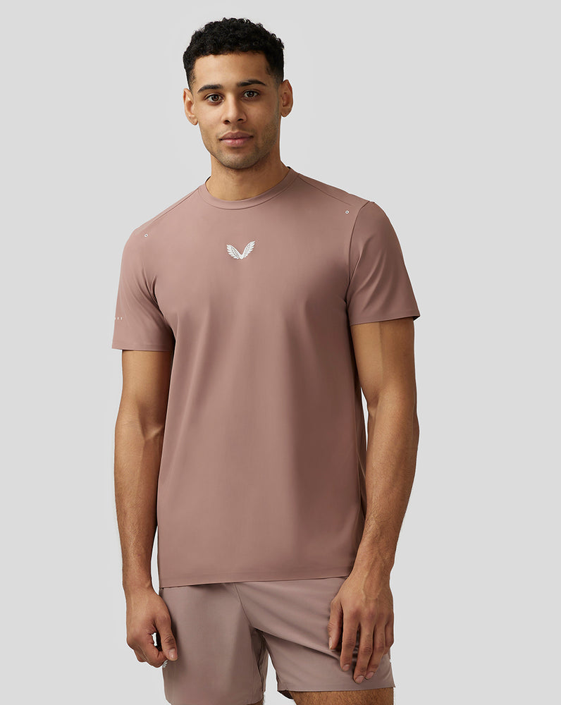 Castore Zone Ventilation Training T-Shirt Peach Clay | QTHNL8412